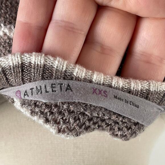 Athleta • Stripe Kennewick Sweater Walnut - Picture 5 of 6